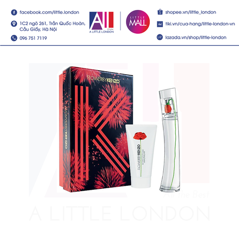 Bộ nước hoa Kenzo Flower 30ml - Dưỡng thể 50ml (Bill Anh)