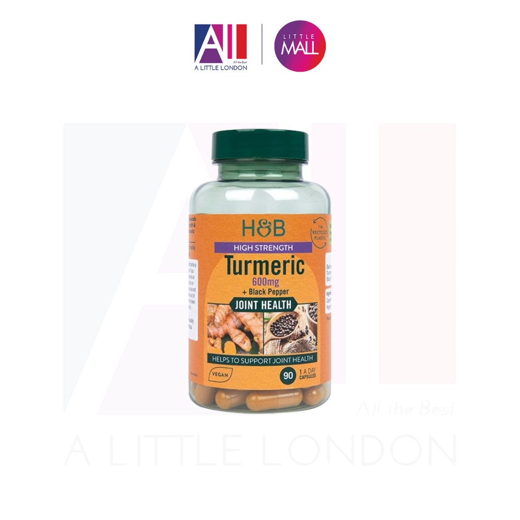 90 Viên uống bột nghệ Holland & Barret Turmeric 600mg (Bill Anh)