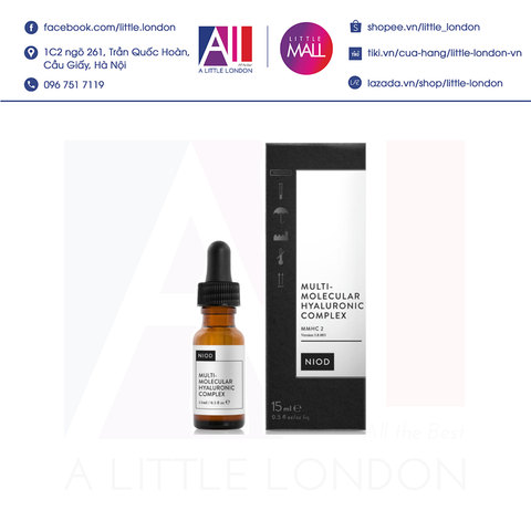 Tinh chất cấp ẩm Niod Multi Molecular Hyaluronic Complex 15ml (Bill Anh)