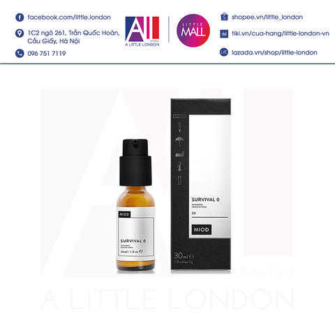 Tinh chất chống nắng chống oxi hóa Niod Survival 0 S0 30ml (Bill Anh)