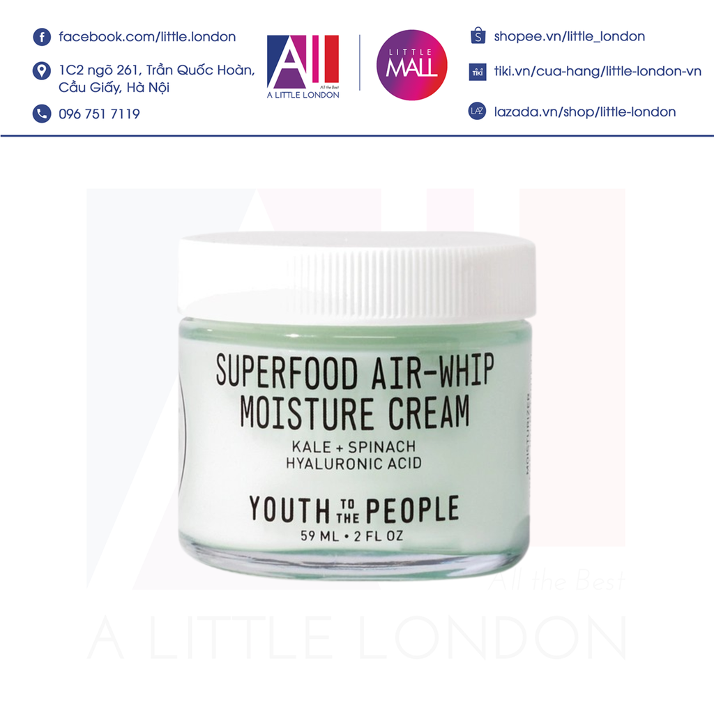 Kem dưỡng phục hồi da Superfood Air-whip Moisture Cream 59ml (Bill Anh)
