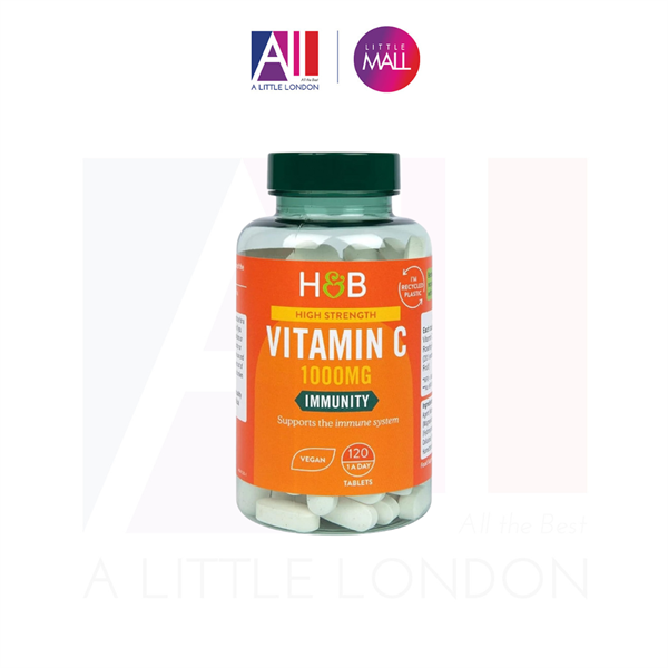 120 Viên uống bổ sung Vitamin C Holland & Barrett Slow Release Vitamin C 1000mg (Bill Anh)