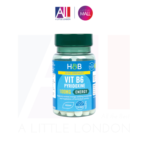 120 Viên uống bổ sung Vitamin B6 Holland & Barrett Vitamin B6 100mg (Bill Anh)