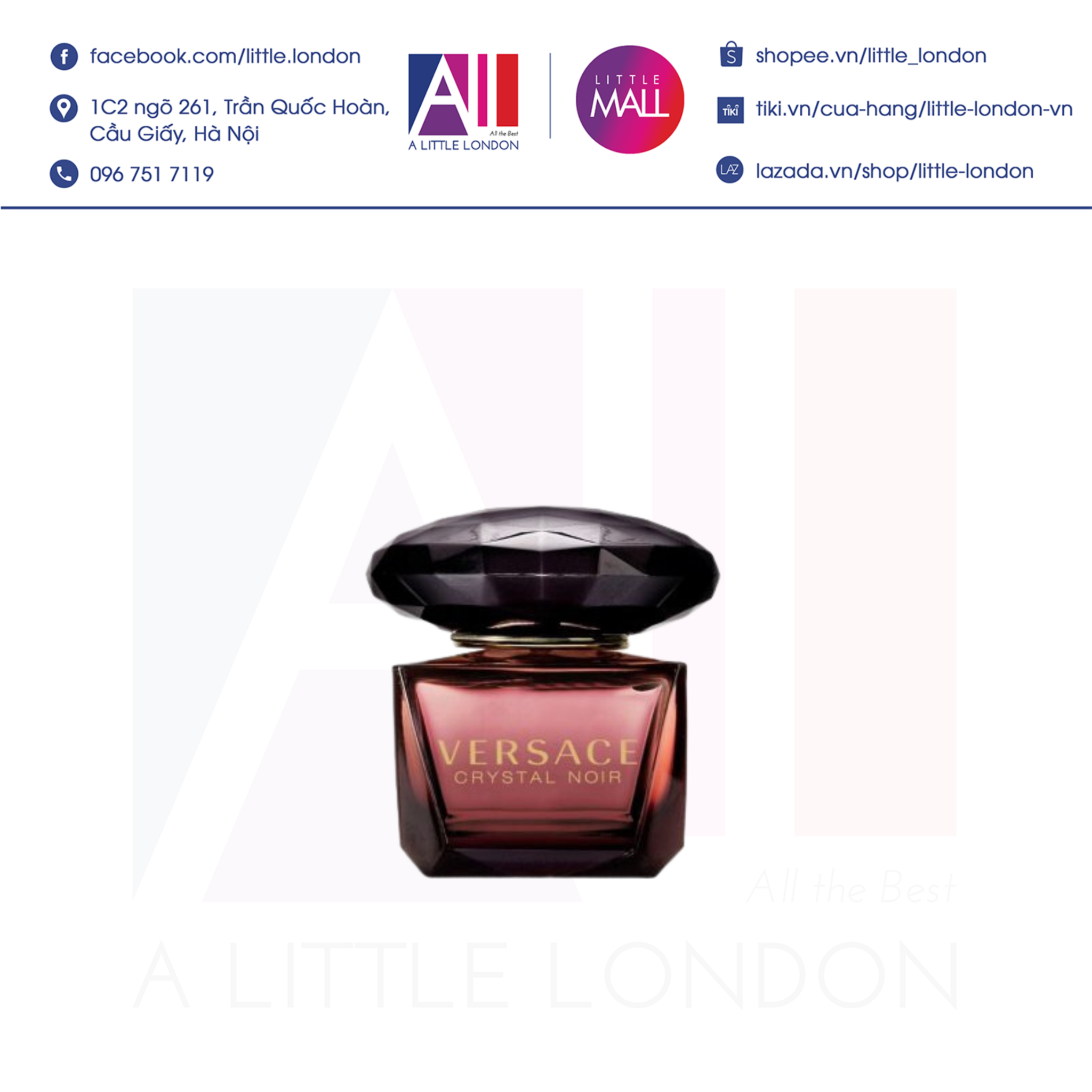 Nước Hoa Versace Crystal Noir 5ml (Bill Anh)