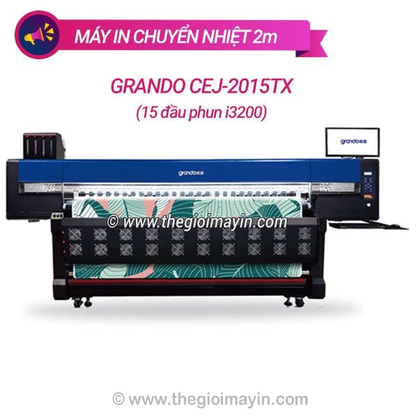 máy in chuyển nhiệt grando 15 2m 15 đầu phun i3200