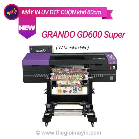 Máy in UV DTF cuộn 60cm Grando GD600 Super