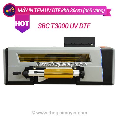 Máy in UV DTF Nhũ Vàng khổ 30cm SBC-T3000
