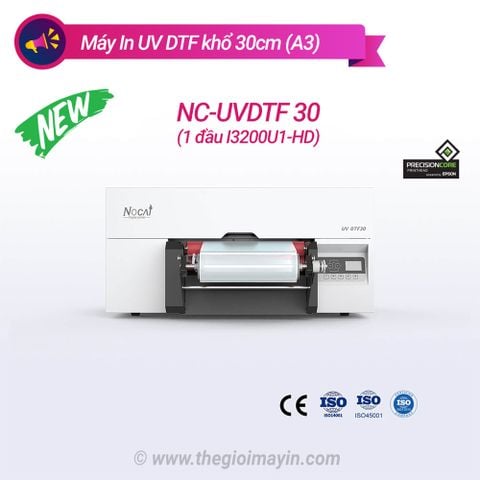 Máy In UV DTF khổ 30cm (A3) NC-UVDTF30 đầu phun I3200U1-HD