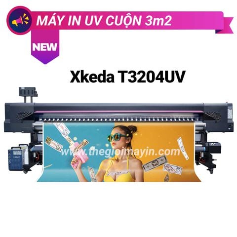Máy in UV cuộn Xkeda 3m2 đầu I3200U1 T3204UV