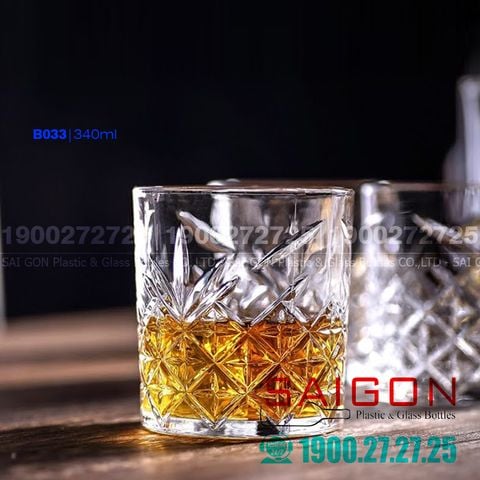 Ly Thủy Tinh Deli Whisky Rock 340ml | DELI DSKB033 , Thủy Tinh Cao Cấp