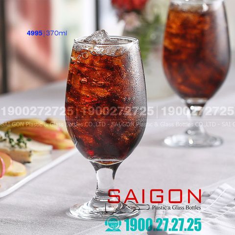 Ly Thủy Tinh Pasabahce Maldive Goblet 370ml | Pasabahce 44995 , Nhập Khẩu Thổ nhĩ Kỳ