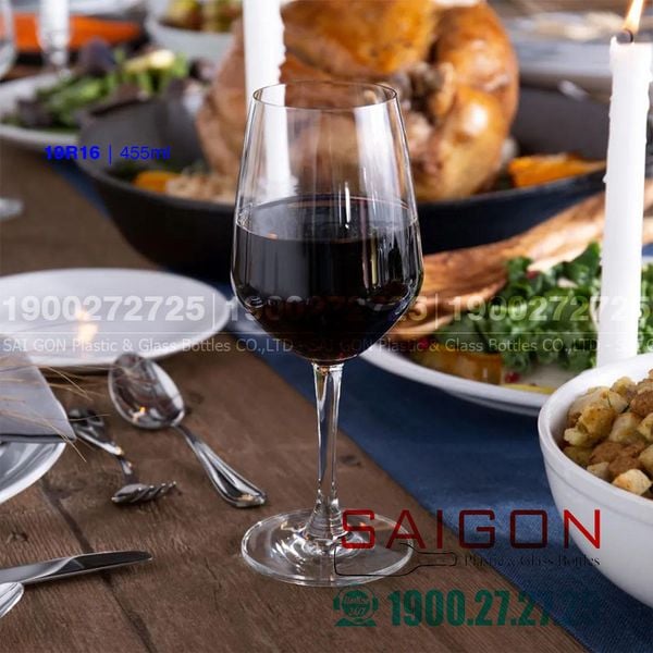 Ly Thủy Tinh Ocean Lexington Red Wine 455ml | Ocean 1019R16 , Nhập Khẩu Thái Lan