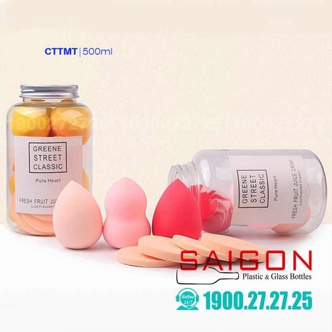 Chai Tròn Miệng To Thủy Tinh 500ml | Thủy Tinh Cao Cấp