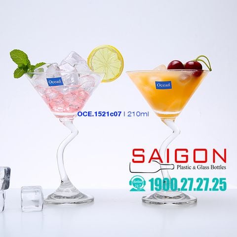 Ly Thủy Tinh Ocean Salsa Cocktail 210ml | Ocean 1521C07 , Thủy Tinh Nhập khẩu Thái Lan