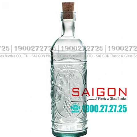 Chai Thủy Tinh Tái Chế Vidrios San Miguel BOTELLA ANIS BOMBON 500ml | VSM V5050 , Nhập Khẩu Tây Ban Nha