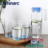 Bộ Bình Thủy Tinh Luminarc Rotterdam Blue (5 món) | Luminarc J1799 , Thủy Tinh Cao Cấp