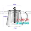 Bình Thủy Tinh Chịu Nhiệt Delisoga Borosilicate Glass Pitcher 750ml Nắp Inox 304 | DELI GPH74-2 , Thủy Tinh Cao Cấp
