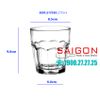 Ly Thủy Tinh Cường Lực Chịu Nhiệt Bormioli Rocco Rock Bar 270ml | Bormioli Rocco 517530BN  , Nhập Khẩu Italia
