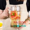 Bình Nước Thủy Tinh Deli Pitcher Glass 1850ml | DELI E1002H1, Thân Xoáy