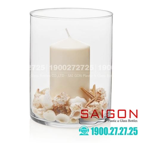Bình Hoa Thủy Tinh Libbey Wide Cylinder Vase | Libbey 2555 , Nhập Khẩu USA