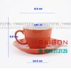 Bộ Tách Sứ Cosmo Espesso Procelain Orange Cup 180ml | Gốm Sứ Bát Tràng