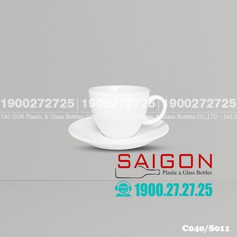 Bộ Tách Sứ CK Cappuccino 205ml | CK C040/S011 , Sứ CK Cao Cấp