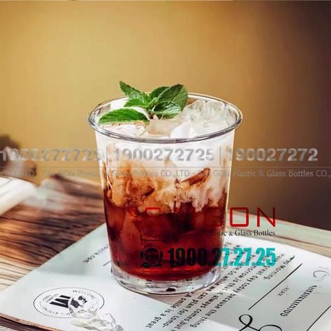 Ly Thủy Tinh Miệng Loe INS Flared Mouth Rock Glass 355ml | INS 9002 , Thủy Tinh Cao Cấp