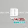 Dĩa Chấm Nhỏ 2 Ngăn Sứ Ck  | CK TA131 ; Trắng Trơn