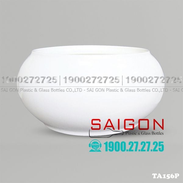 Hũ Đựng Không Nắp Sứ CK 2600ml | CK TA156P ; Trắng Trơn