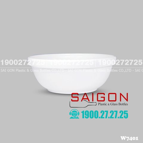 Tô Sứ CK 755ml | CK W7401 ; Trắng Trơn