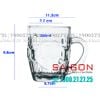 Ly thủy tinh Có Quai Union Beer Mug Glass 300ml | UG 217 , Nhập Khẩu Thái Lan