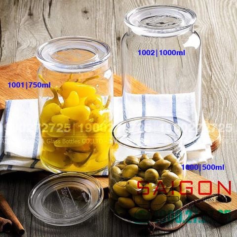 Hũ Thủy Tinh Classic Storage Jar 1000ml | Libbey 1002 , Thủy Tinh Cao Cấp