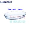 Khay Nướng Thủy Tinh Luminarc Oval ( 30cm*20cm ) | Luminarc J1338 , Thủy Tinh Chịu Nhiệt Cao Cấp Nhập Khẩu Pháp