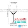 Ly thủy tinh Pha Lê IDELITA Diamond Red Wine Crystal Glasses 450ml | IDELITA 83BG45