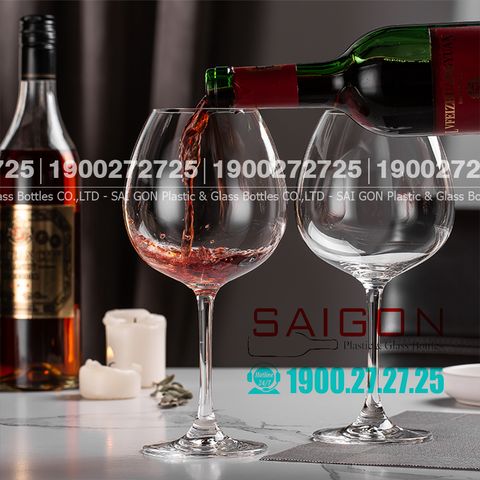 Ly thủy tinh Pha Lê IDELITA Seine Burgundy wine Crystal glasses 660ml | IDELITA 96BG66