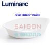 Khay Nướng Thủy Tinh Luminarc Smart Cuisine Oval 38cm*23cm | Luminarc N3486 , Thủy Tinh Trắng Sữa Chịu Nhiệt Cao Cấp