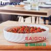 Khay Nướng Thủy Tinh Luminarc Smart Cuisine Trianon Tròn 26cm | Luminarc P4021 ; Thủy Tinh Chịu nhiệt Cao cấp , Nhập Khẩu Pháp