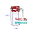 Bình Thủy Tinh Pasabahce Kosem 1250ml | Pasabahce 43414 , Nhập Khẩu Thổ nhĩ Kỳ