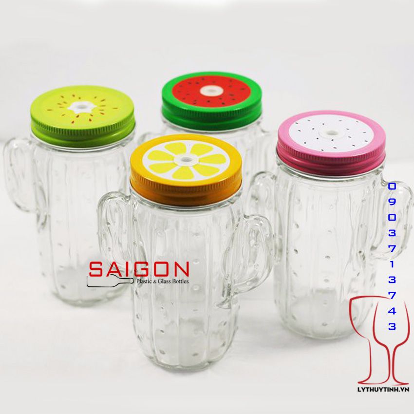 Ly Xương Rồng 500ml – ly Thủy Tinh Nhập Khẩu