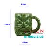 Ly Sứ Libbey Tiki Mug Green 473ml  | LIBBEY 996012 , Nhập Khẩu E.U