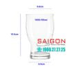 Ly Bia Thủy Tinh Libbey Stacking Beer GLass 495ml | LIBBEY 1009 , Nhập Khẩu E.U