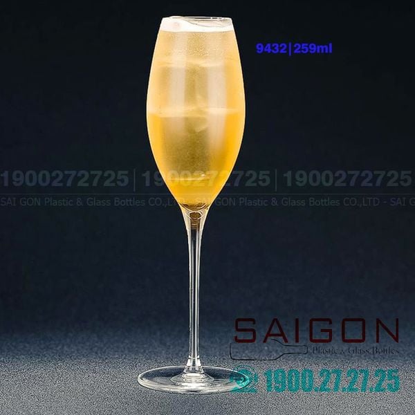 Ly Thủy Tinh Libbey Rivere Flute 8.75 Oz 259ml | Libbey 9432 , Nhập Khẩu USA