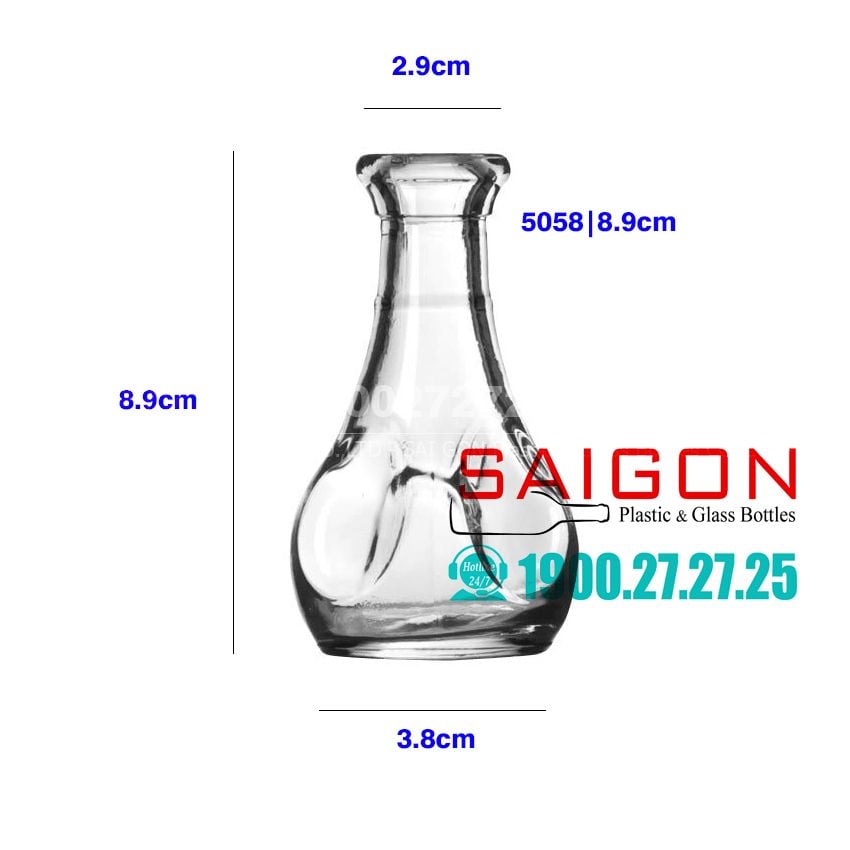 Bình Hoa Thủy Tinh Libbey Pinched Bud Vase | Libbey 5058 – ly Thủy Tinh ...