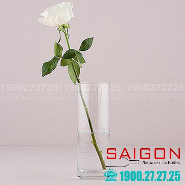 Bình Hoa Thủy Tinh Libbey Cylinder Vase 9.5'' | Libbey 895 , Nhập Khẩu USA