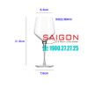 Ly Thủy Tinh Libbey Prism 13 Oz Wine 384ml | Libbey 9322 , Nhập Khẩu USA