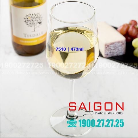 Ly Thủy Tinh Libbey Vina Tall Wine 473ml | Libbey 7510 , Nhập Khẩu USA