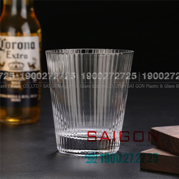 Ly Thủy Tinh King Dealay studio Rock Glass 250ml | H.017 , Thủy Tinh Cao Cấp