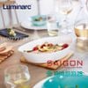 Khay Nướng Thủy Tinh Luminarc Smart Cuisine Oval 38cm*23cm | Luminarc N3486 , Thủy Tinh Trắng Sữa Chịu Nhiệt Cao Cấp