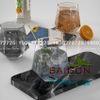 Ly thủy tinh Deli Hexagon Whisky Rock Smoke Grey 320ml | Deli 5163-2HS , Thủy Tinh Cao Cấp