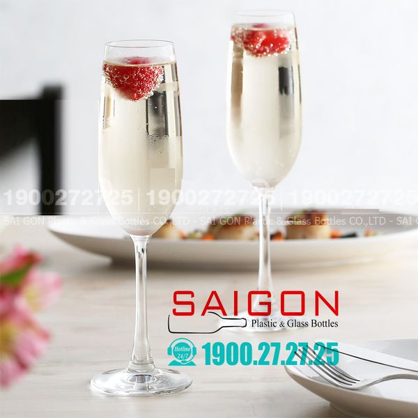 Ly Thủy Tinh Ocean Madison Flute Champagne 210ml  | Ocean 1015F07, Nhập Khẩu Thái Lan